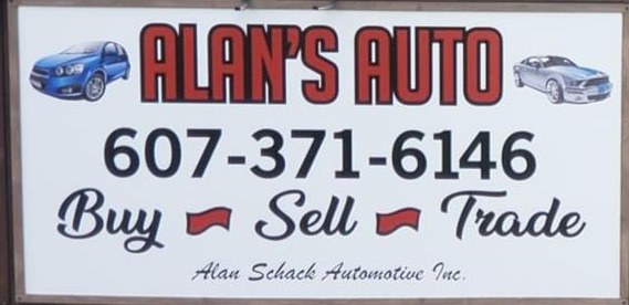 Alan’s Auto roadside sign: Buy, Sell, Trade